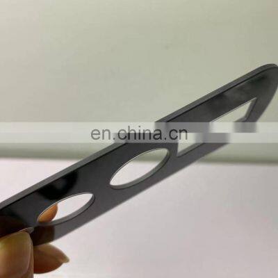 Black Printed Silk Screen Tempered Glass With Holes for Instrument Panel Glass photo-4