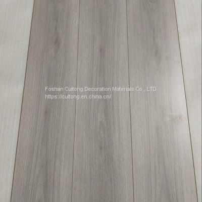 Wholesale laminate flooring gray laminate flooring 9mm engineering floor oak grain shop floor