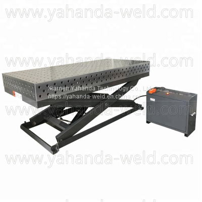 3D Welding Table with Hydraulic Scissor Lifter YAHANDA Hot Product Multifunction