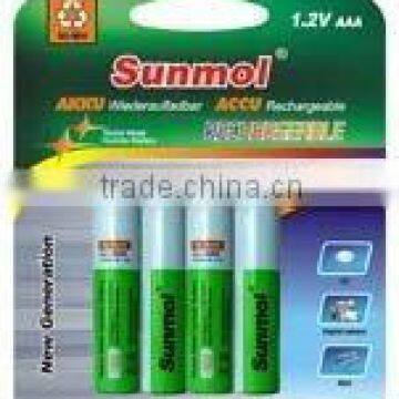 1100B4P Ni-MH rechargeable aaa battery