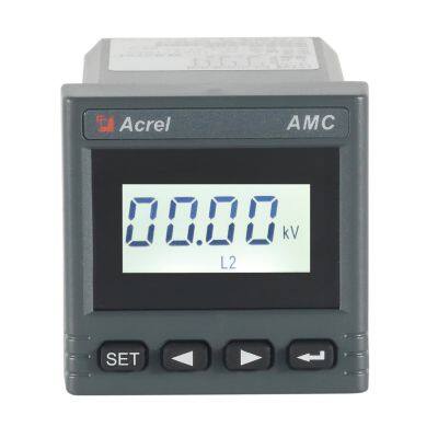 Acrel AMC48L-AV3 AC digital three phase voltmeter LCD display panel mounted small size 48*48mm