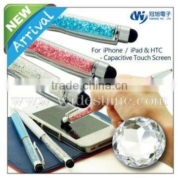 New product Crystal touch screen pen , small stylus pen for wholesale