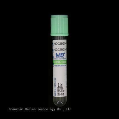 Gel & Lithium Heparin Tube Disposable Vacuum Plasma Blood Collection Tube With Light Green Cap photo-3