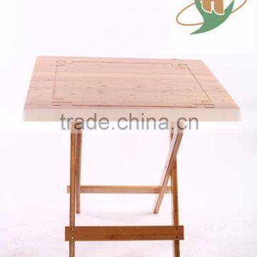 Small portable folding bamboo square table