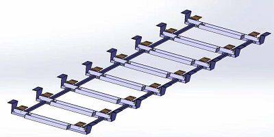 Full floating balance array high precision electronic belt scale