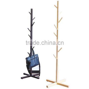 Wholesale Cheap Convenient Black Wooden Coat Rack for Clothes photo-6