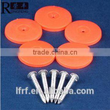 Bright and electric galvanized nail, plastic nail, plastic cap nail