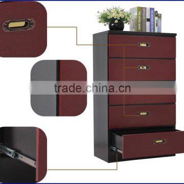 Beautiful Antique Vanity Dresser 5 Chest Red Wine Color Dresser Furniture photo-6