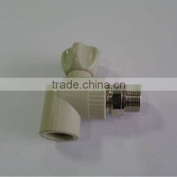 Zhejiang Factory PPR Angle Type Manual Copper Thermostatic Vlaves