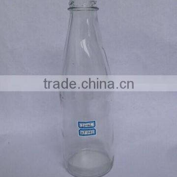 700ml popular transparent glass juice bottle with tinplate cap