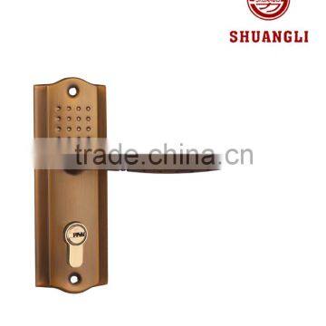 China Manufacture Iron Door Handle With Plate