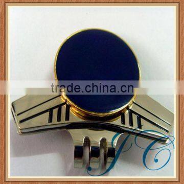 High quality plane shape blank metal golf ball marker for gifts