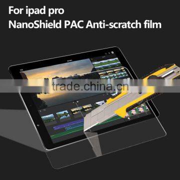 Nano-coated anti scratch screen protector for ipad pro invisible shield 6-7H hardness 3D touch