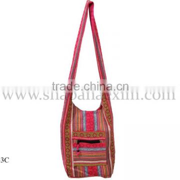 Designer bags for ladies in pink vintage durrie bags shoulder backpacks hobo bags from India