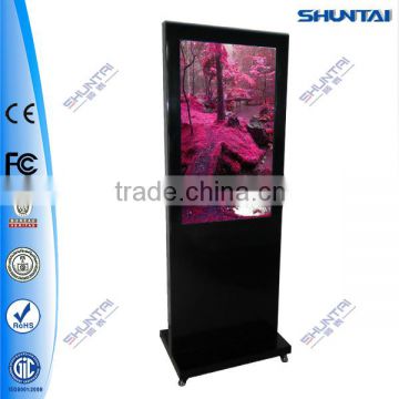 42 inch indoor advertising interactive new products promotion display stand free standing video display kiosk lcd ad display