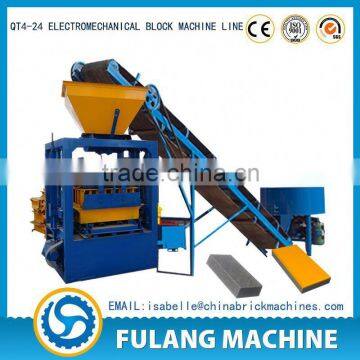 Small scale concrete electromechaical brick machine cement hollow solid brick making machine quality products