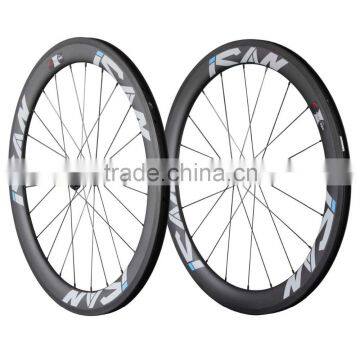 56mm clincher carbon bicycle wheels 27mm width road bike wheelset R13 hubs Sapim CX-Ray spokes 56C