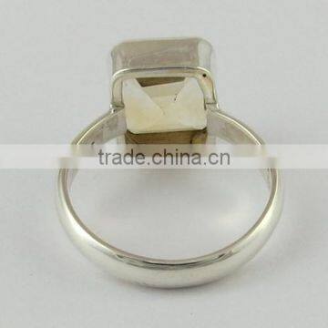 Secret !! Yellow Citrine 925 Sterling Silver Ring, 925 Silver Jewellery, Indian Silver Jewellery photo-6