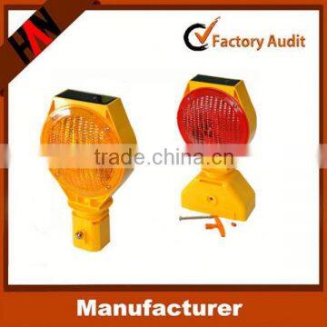 sun power energy saving road blinking warning lights