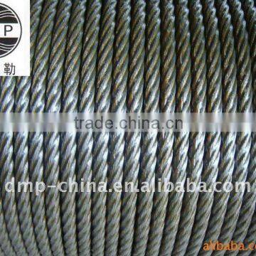 Hot-dip Galvanized Steel Wire Ropes 4x31SW+FC 4x25Fi+FC 6x19W+IWS 6x19S+IWS