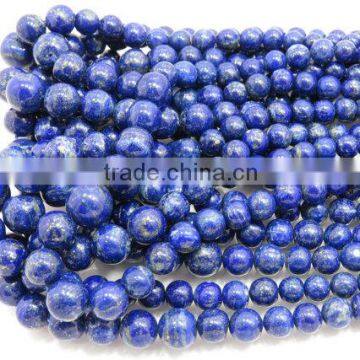 Natural Lapis Lazuli Plane Roundlle Beads 4.5X13MM 17''Inch Approx Top Quality On Whole Sale Price.