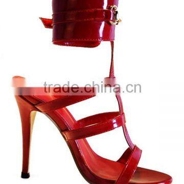 White Color Strap Sandals Big Size Shoes Women Sandals Popularity 2015 Night Club Sandal Shoes photo-3