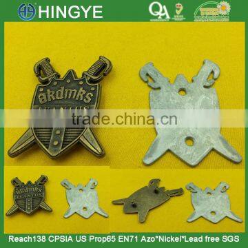 Arrow Shape Metal Badges For Handbag -- MZ3853