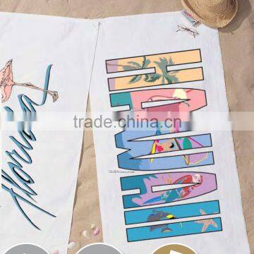 100% cotton reactive HAWAII printed double beach towel wholesale