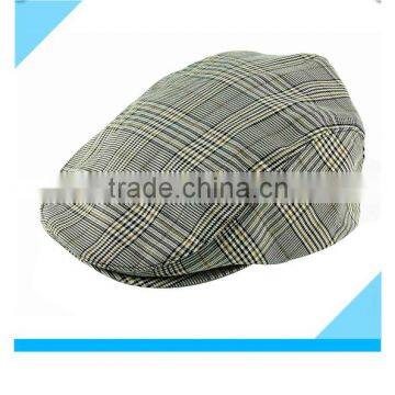 plaid fabric ivy cap