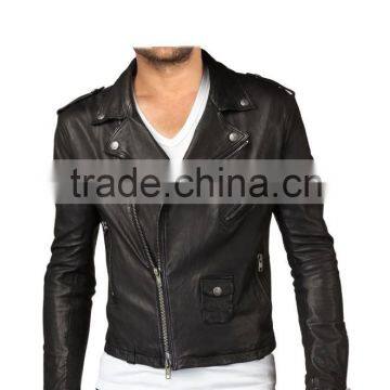 VOGUISH SIDE ZIPPER LEATHER JACKETS