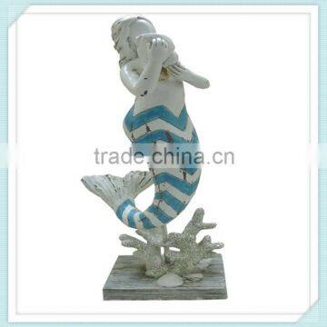 Designed Home Decorative Polyresin Led Mermaid Figurine