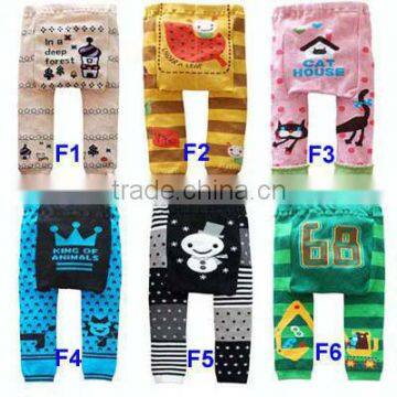 Fashion Cartoon Printed Girl Tight Leg Pants Baby Leggings