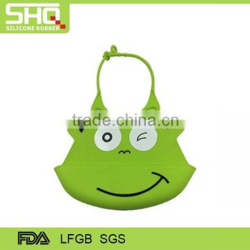 Factory direct hot selling baby products FDA rubber custom printing logo waterproof silicone baby bib