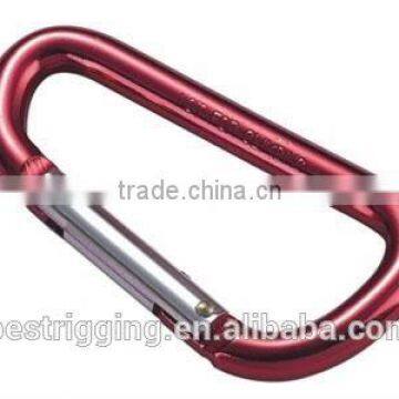 Hot Selling High Quality Red Aluminum D Shaped Carabiner Snap Hook Rigging Hardware China Supplier photo-5