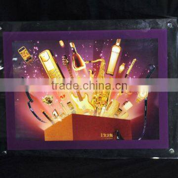 Clear led acrylic signboard