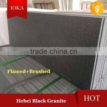 China Absolute Hebei Black Granite Slabs & Tiles