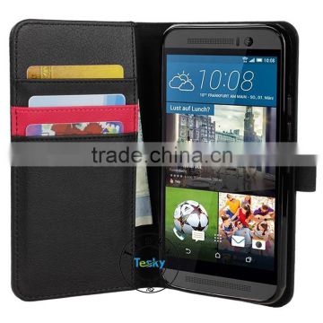 Hybrid Color Cell Phone Case Cover For HTC One M9 Flip Leather Case Untra Slim