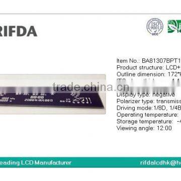 High Quality Circular Lcd Display for Motormeters Stn Blue Lcd photo-2