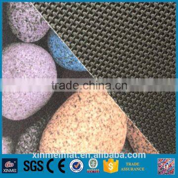 cobblestone printing waterproof bath rug manufacturer china