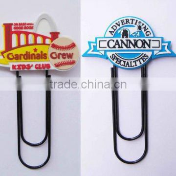 2014 factory price of pvc 3d soft rubber rugby letter 100mm paper clips