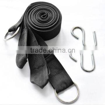 2X 3M Strong Strap Bandage Belt Hammock Tree Straps Tying Hanging Straps Rope with Hook