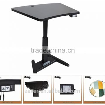 Single leg smart sit and stand desk