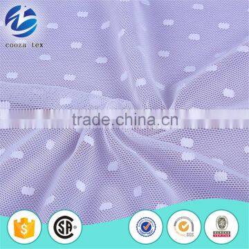 Wholesale factory price allover nylon polka lace fabric for lades underwear