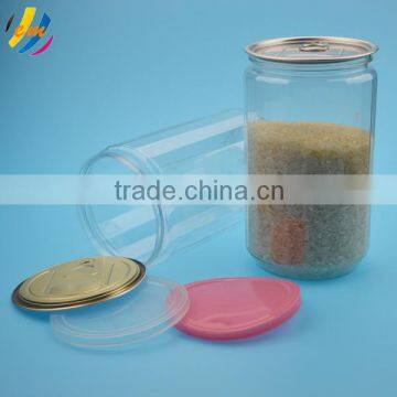 Fashion design plastic transparent PET cans