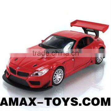 dc-017106 1:32 diecast car lifelike pull back die cast mini car model with light, sound and music