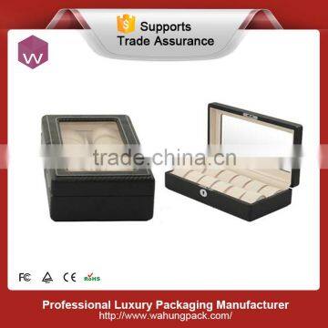 Acrylic Window Wood Watch Gift Box With Leather photo-2