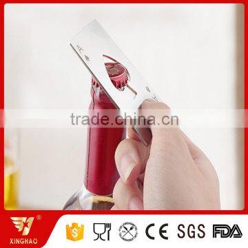 Unique Metal Stainless Steel Custom Laser Printing Logo Credit Card Bottle Opener Bar Promotional Item photo-4
