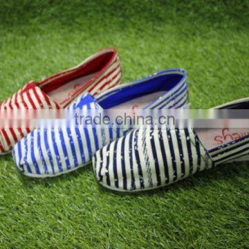 Ms Fashionable Striped Cloth Shoes photo-3