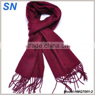 Solid Plain Winter Warm Wool Scarf for Holiday Gift