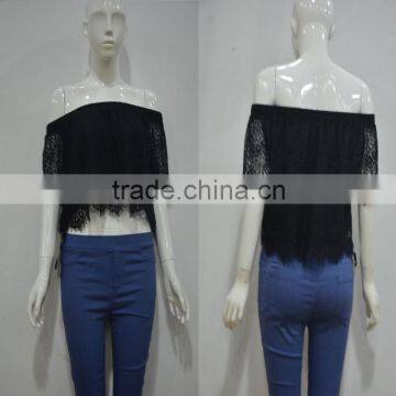 New Design Alibaba Hot Sale Off Shoulder Lace Blouse Wholesale Products